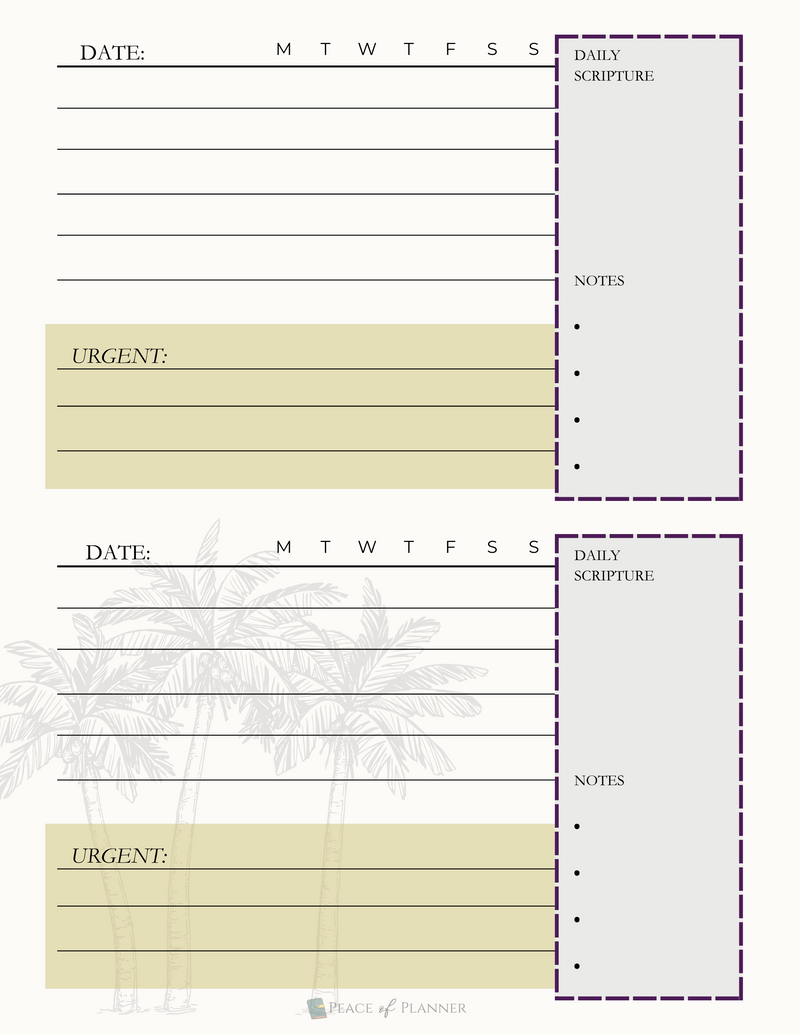 Daily Pages Style #2