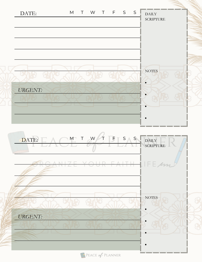 Daily Pages Style #2