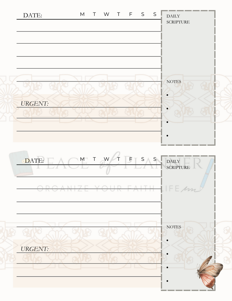 Daily Pages Style #2