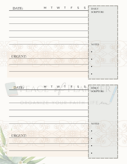 Daily Pages Style #2